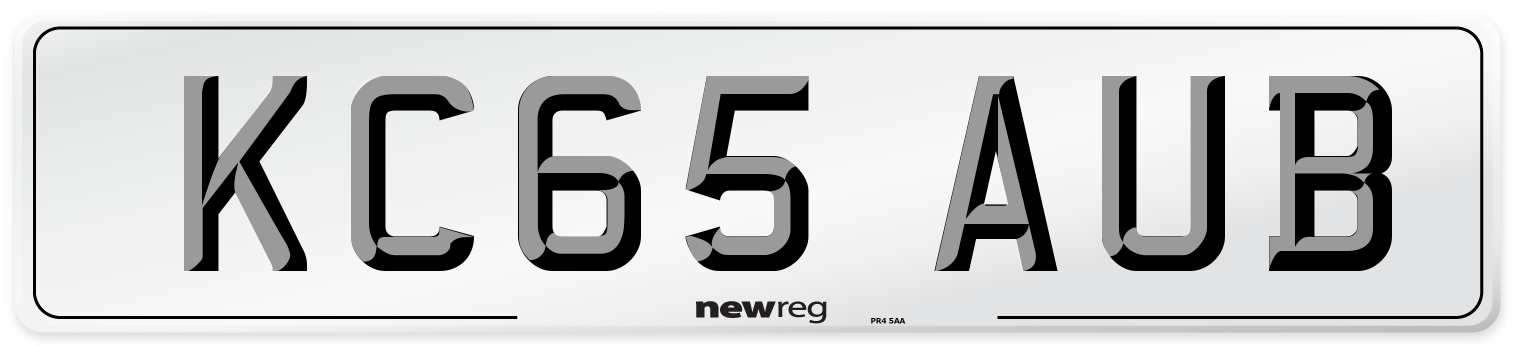 KC65 AUB Number Plate from New Reg